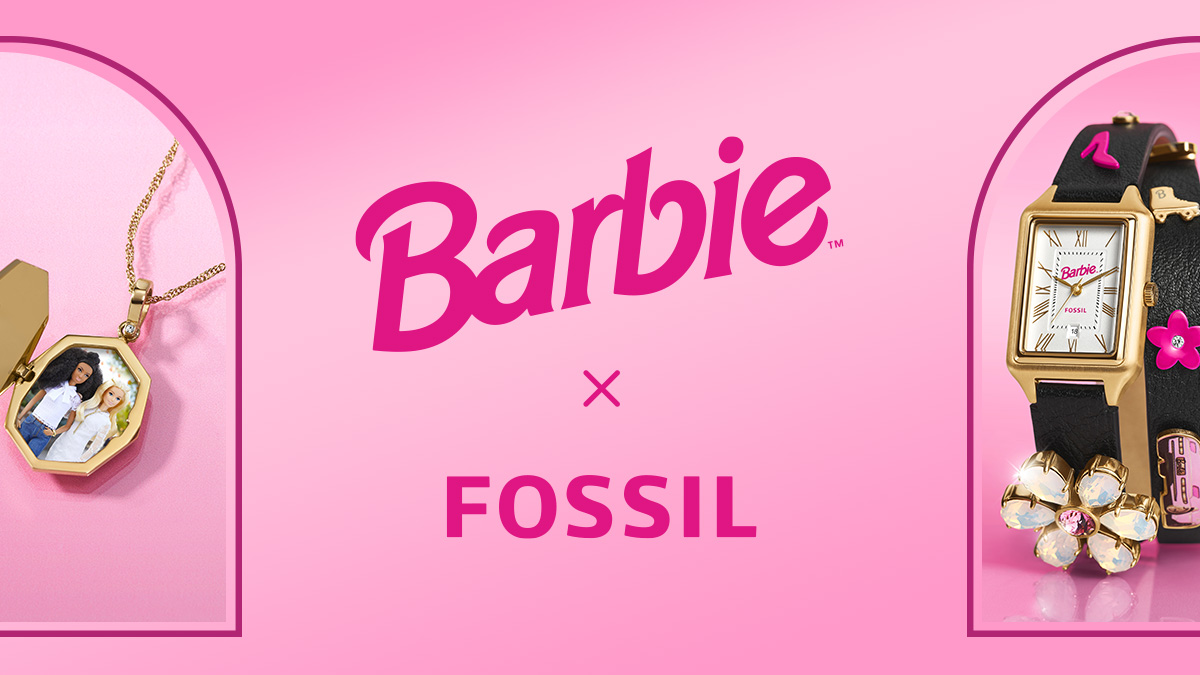 Barbie Reversable Image Watch By Fossil with Velvet India | Ubuy